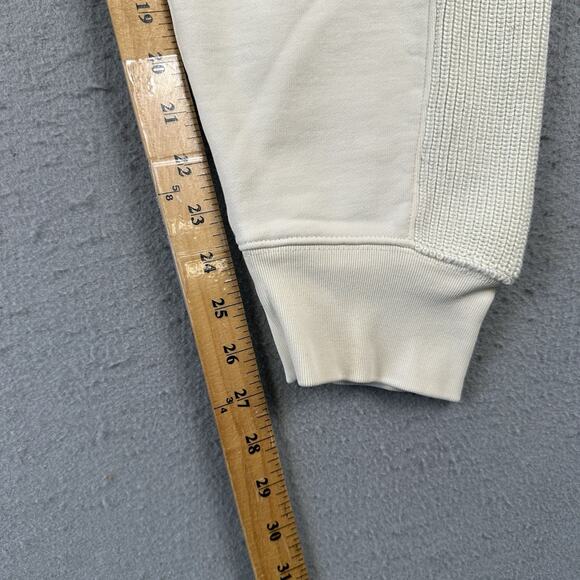 Helmut Lang Jogger Sweatpants Women’s Medium Ivory Cotton Knit Combo L02HW201 - Picture 11 of 16